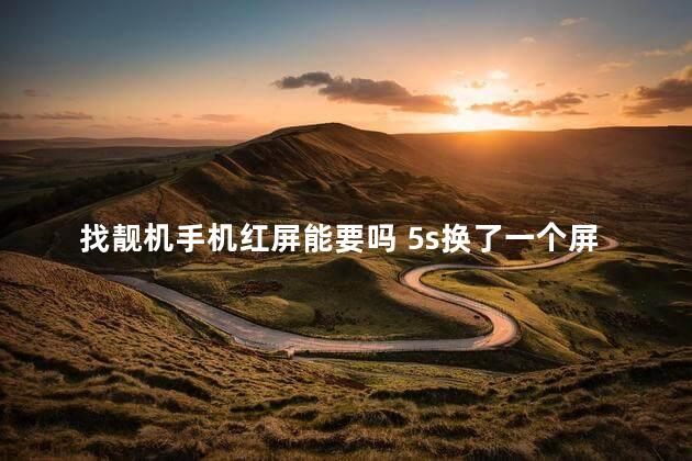 找靓机手机红屏能要吗 5s换了一个屏开机怎么是红屏